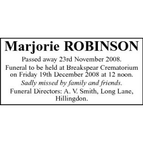 Photo of ROBINSON Marjorie