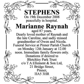Photo of MARIANNE STEPHENS