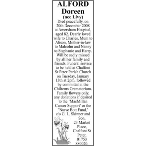 Photo of DOREEN ALFORD