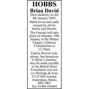 Photo of BRIAN DAVID Hobbs