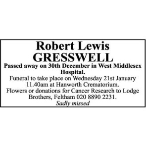 Notice Gallery for LEWIS Robert