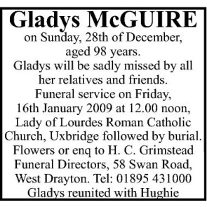 Notice Gallery for Gladys