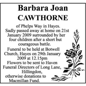 Notice Gallery for JOAN CRAWFORD Barbara