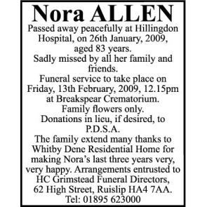 Photo of ALLEN Nora