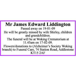 Photo of JAMES EDWARD Mr