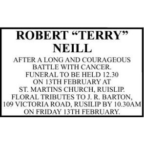 Notice Gallery for TERRY NEILL Robert