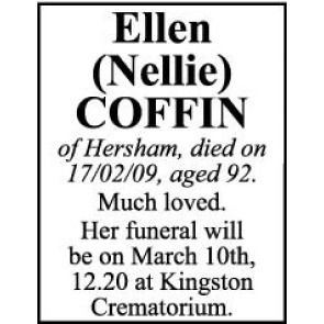 Notice Gallery for NELLIE Ellen