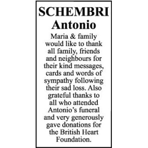 Notice Gallery for ANTONIO SCHEMBRI