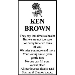 Notice Gallery for BROWN KEN