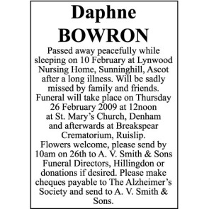 Notice Gallery for Daphne