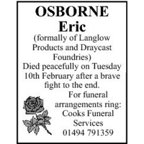 Notice Gallery for ERIC OSBORNE