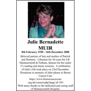 Notice Gallery for BERNADETTE Julie