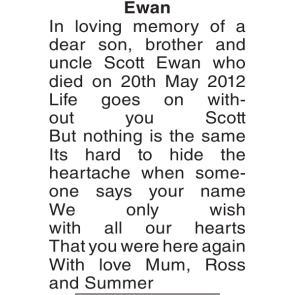 Notice Gallery for Ewan