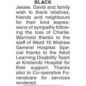 Notice Gallery for JESSIE DAVID BLACK