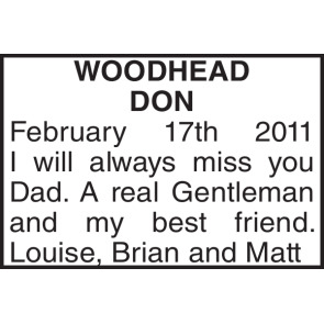 Notice Gallery for DON Woodhead