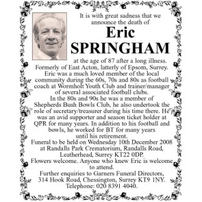 Photo of ERIC SPRINGHAM