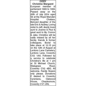 Photo of Margaret Ann HART