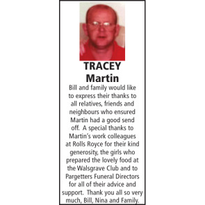 Photo of TRACEY Martin