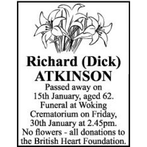Notice Gallery for DICK Richard