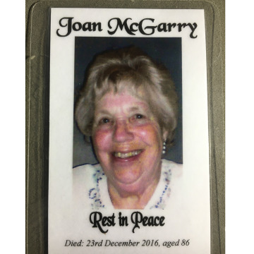 Notice Gallery for JOAN McGARRY