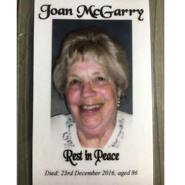 Notice Gallery for JOAN McGARRY