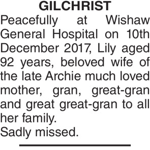 Notice Gallery for GILCHRIST