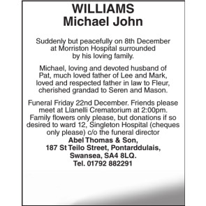 Photo of Michael John WILLIAMS