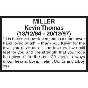 Notice Gallery for Kevin Thomas MILLER