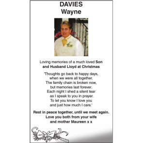 Notice Gallery for Wayne DAVIES