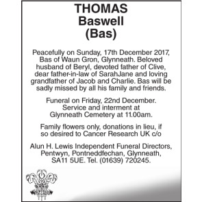 Notice Gallery for Baswell THOMAS