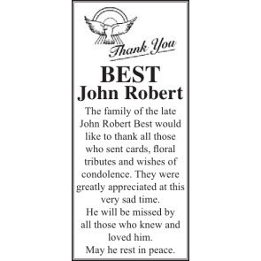 Notice Gallery for JOHN ROBERT BEST
