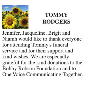Notice Gallery for TOMMY RODGERS