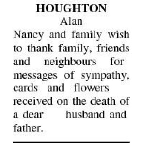 Notice Gallery for alan houghton