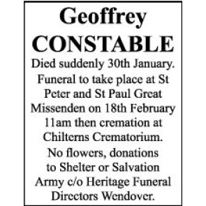 Notice Gallery for Geoffrey