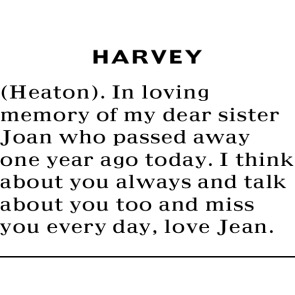 Notice Gallery for HARVEY