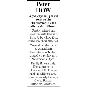 Notice Gallery for Peter