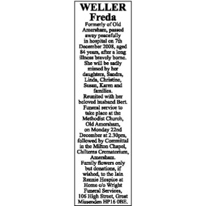 Photo of FREDA Weller