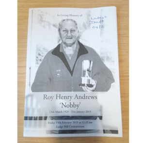 Notice Gallery for Roy Henry 'Nobby' ANDREWS