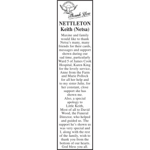 Notice Gallery for KEITH NETTLETON