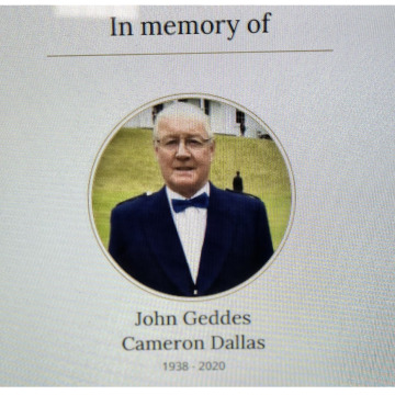 Photo for notice JOHN GEDDES CAMERON DALLAS