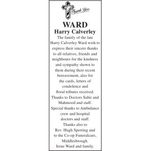 Notice Gallery for HARRY WARD