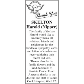 Notice Gallery for HAROLD SKELTON