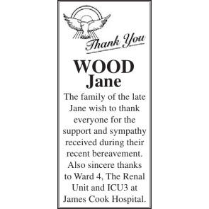 Notice Gallery for JANE WOOD
