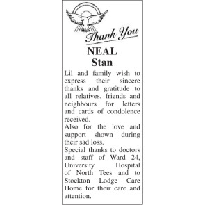 Notice Gallery for STAN NEAL