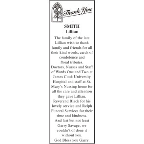 Notice Gallery for LILLIAN SMITH