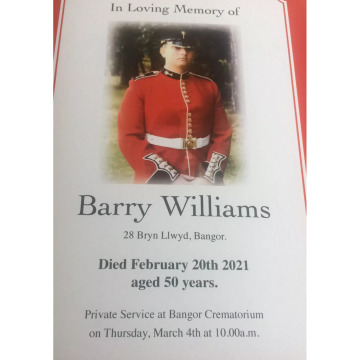 Notice Gallery for BARRY WILLIAMS