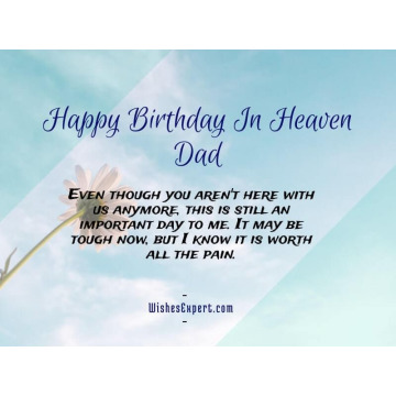 happy birthday in heaven dad quotes