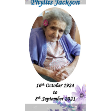 Notice Gallery for Phyllis JACKSON