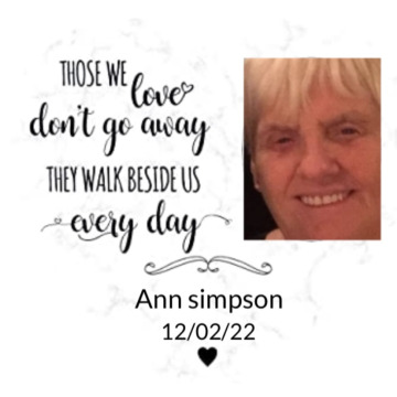 Tribute photo for ANN SIMPSON