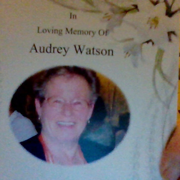 Tribute photo for Audrey WATSON (JOHNSTON)